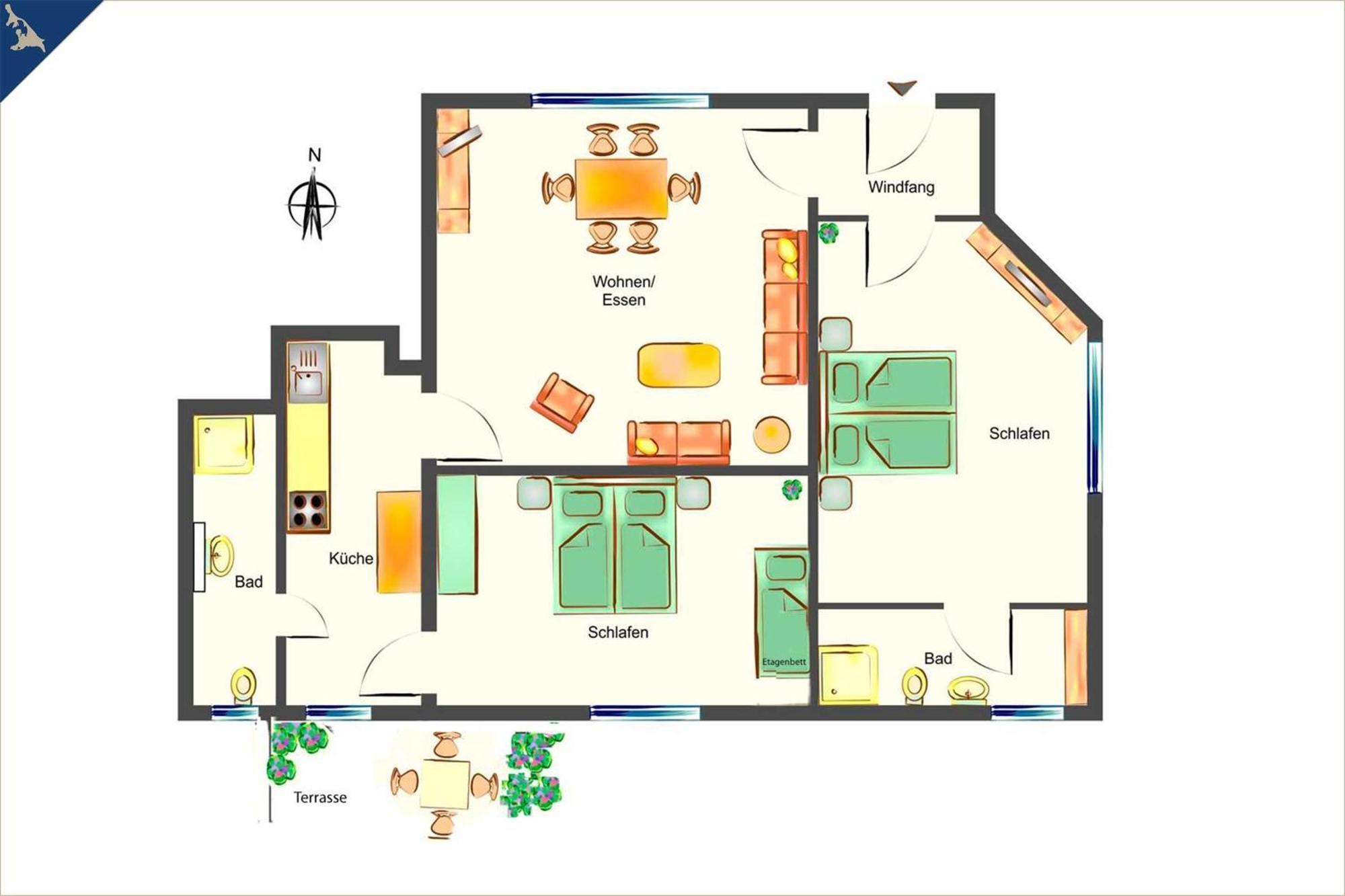 Schulstr. 2, Ahlbeck Whg Am Park Apartment Херингсдорф Екстериор снимка